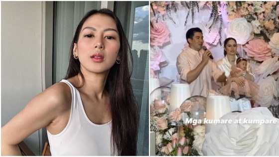 Alex Gonzaga, spotted sa binyag ng anak nina Jessy Mendiola at Luis Manzano