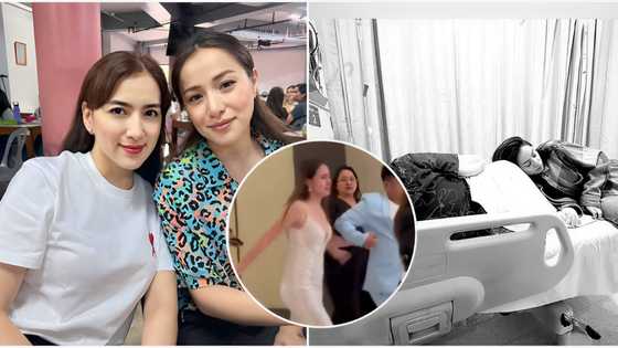 Ara Mina at Cristine Reyes, magkasamang binatayan ang mommy nila na isinugod sa ospital
