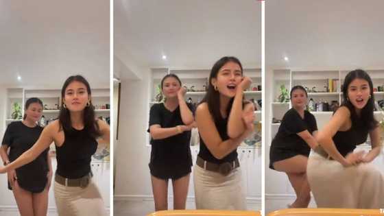 Video ni Maris Racal na tinuturuan si Angelica Panganiban ng "Si Nena ay baby pa," viral
