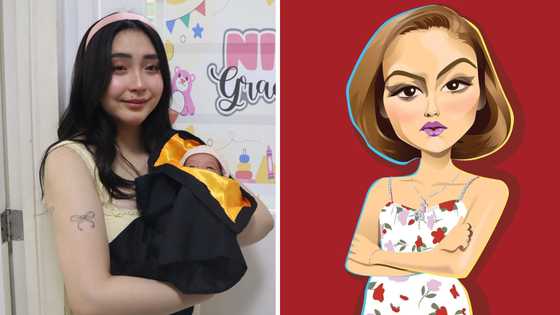 Bea Borres sings nursery rhyme to her baby; Senyora playfully reacts