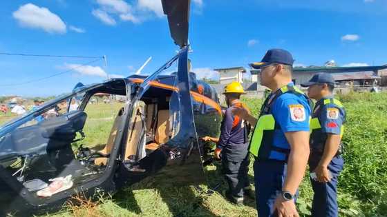 Pagbagsak ng isang helicopter sa Pililla, Rizal, nag-iwan ng matinding pinsala sa mga lulan nito