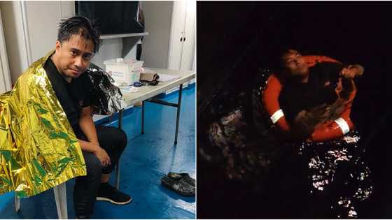 GMA reporter, Bam Alegre, nahulog sa gilid ng barko habang nagko-cover ng balita