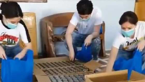 Carmina Villaroel & family get hands on in donating goods amid COVID crisis