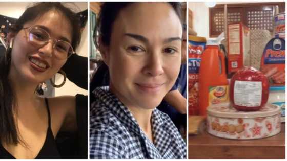 Kylie Padilla thanks Gretchen Barretto as she receives goodies from her