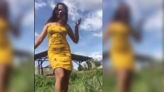 Lady falls into carabao's mudhole while executing slow-mo of "Magandang Dilag" challenge