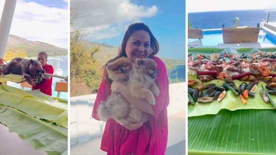 KC Concepcion, ipinakita ang kanilang "Pinoy boodle" pagkatapos ng Holy Week; at may lechon pa