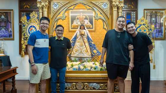 Josh at Bimby, bumisita sa Our Lady of Peace and Good Voyage sa Antipolo