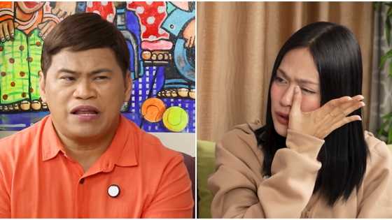 Lars Pacheco gets emotional as Ogie Diaz asks her about ex-boyfriend Clyde Vivas