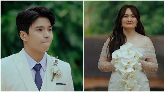 Nice Print Photo shares video of Mika Dela Cruz walking down the aisle at wedding with Nash Aguas
