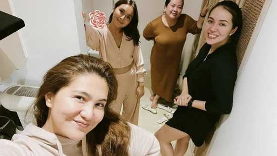 Dimples Romana hangs out with her 'sisters' Kathryn Bernardo, Julia Montes