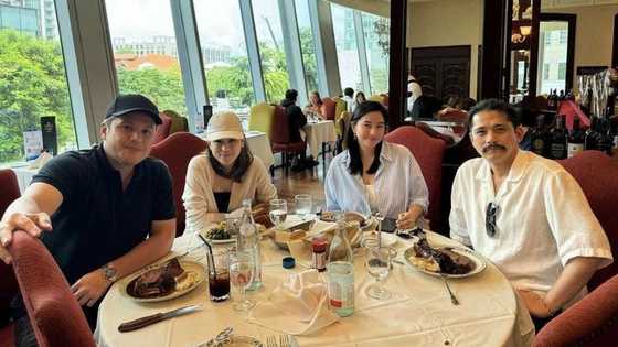 Mariel and Robin Padilla hang out with Toni-Paul, Alex-Mikee in Singapore