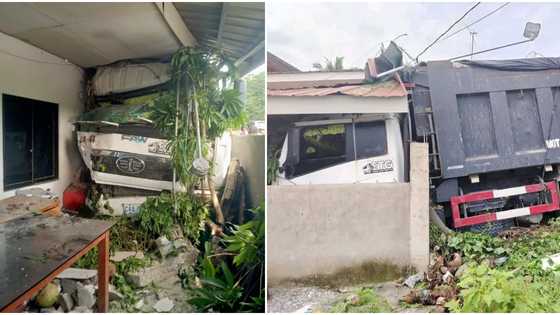 Babaeng nagsasampay lang, patay matapos maararo ng dump truck ang kanilang bahay