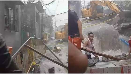 Lalaki sumuong sa baha upang sagipin ang bata sa Quezon City