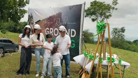 Dimples Romana proudly showcases groundbreaking ceremony for their dream home