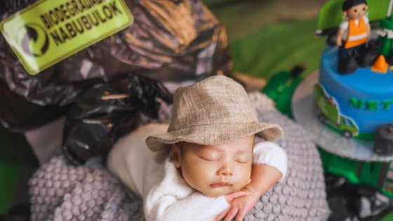 More photos from baby Meteor Cruz's 1st-month photoshoot go viral