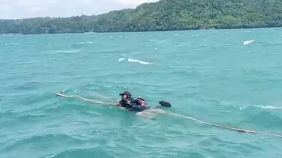 Coast Guard intercepts man's risky journey across the busy Iloilo Strait to Guimaras Island