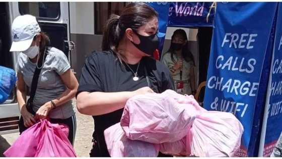 Angel Locsin, personal na namahagi ng tulong sa mga nasalanta ng bagyo sa Leyte