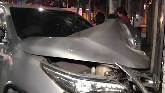 Female passenger in critical condition after SUV slams into hospital gate