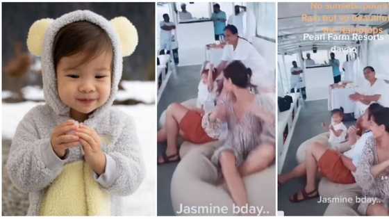 Video ni baby Dahlia na nag-e-enjoy habang nasa isang yate, kinagiliwan