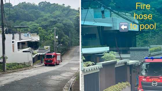 Viral pic ng firetruck na umano'y ginamit panlagay tubig sa swimming pool, iniimbestigahan