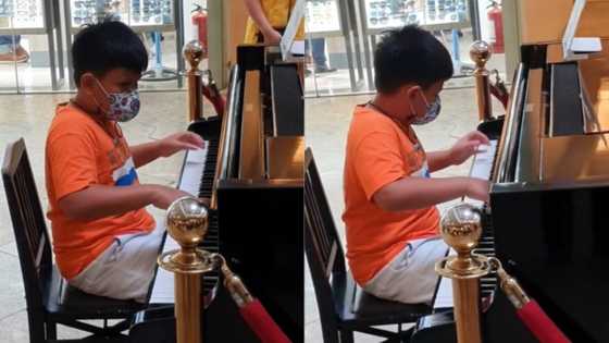 9-anyos na batang tumugtog ng 'Kay Leni Tayo' gamit ang piano sa isang mall, viral