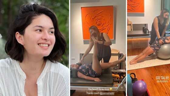 Pauleen Luna shares adorable snaps of Tali Sotto doing Pilates