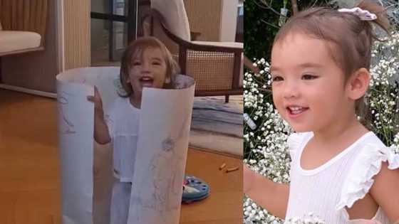 Videos ni baby Thylane na tinataguan sina Solenn Heussaff at Nico Bolzico, kinagiliwan