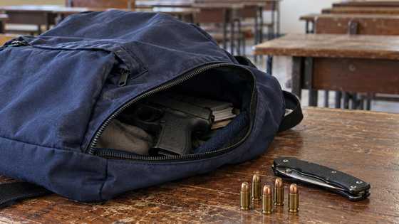 Baril, limang bala at pocket knife, natagpuan sa bag ng Grade 3 pupil