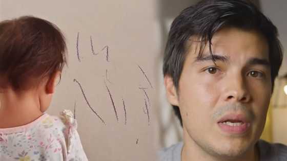 Erwan Heussaff shares funny video of baby Dahlia drawing on the walls of their home