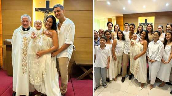 Cute baby ni Iza Calzado na si Deia Amihan, bininyagan na