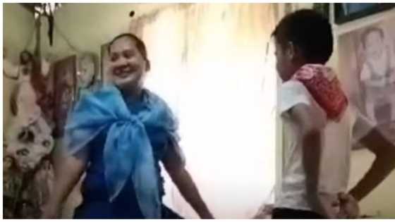 Inang naki-sayaw sa anak para sa video na ipapasa nito sa subject na P.E., hinangaan