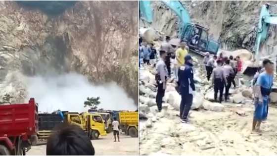 Bilang ng mga namatay sa rockslide sa isang quarry, umakyat na sa 17