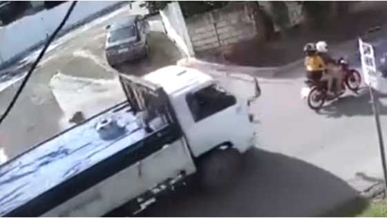 Truck crashes into motorcycle, 1 dead and 1 injured