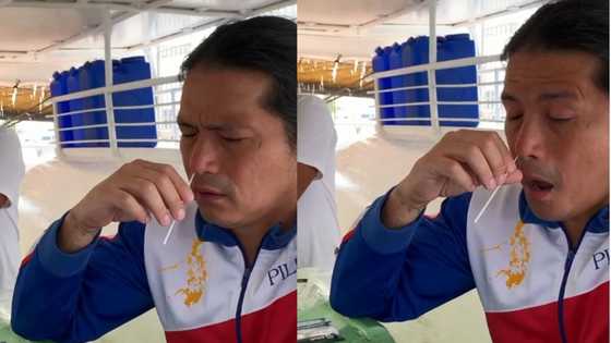 Video ni Robin Padilla na kinukuhaan ang sarili ng swab sample, viral