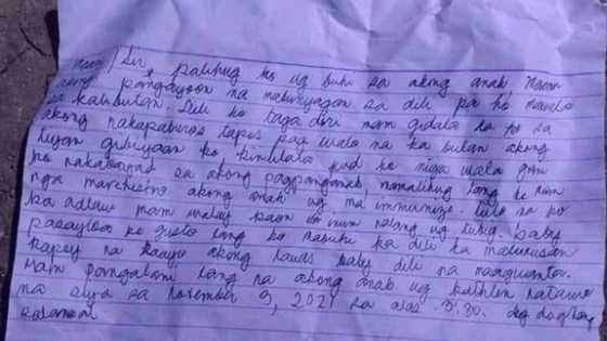 Nakakadurog-pusong liham ng ina para sa kukupkop ng anak niya, nag-viral