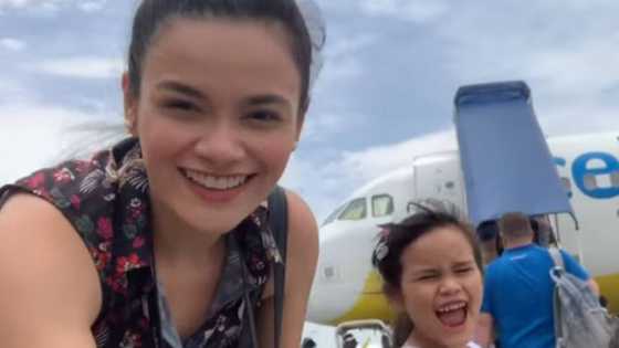 Yasmien Kurdi and daughter stalk pilot husband in Cebu