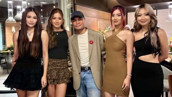 Bugoy Drilon, may kwelang caption sa pics niya kasama ang ilang BINI members