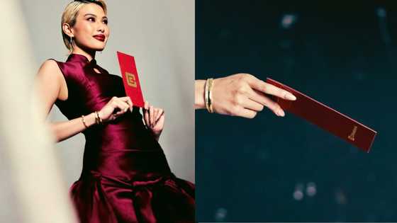 Michelle Dee, nag-post ng litrato na may hawak na ampao envelope, Rhian Ramos, napa-react