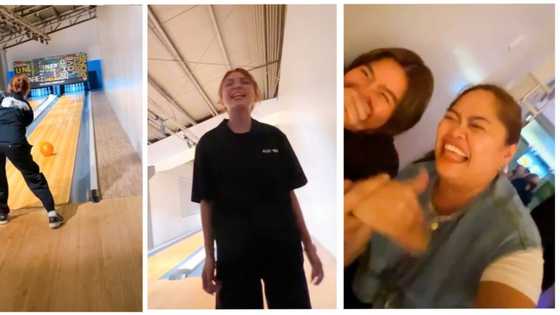 Alora Sasam, binahagi ang video ng pag-bowling ni Kathryn Bernardo: "Pikon na siya"