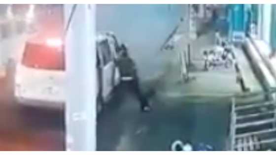 Aktwal na pangunguha ng "puting van" sa kanilang mga biktima, sapul sa CCTV