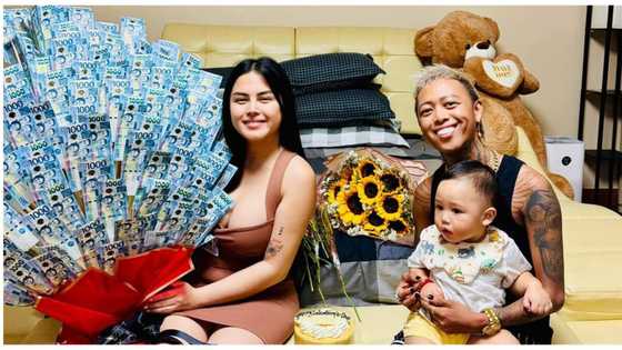 Whamos Cruz, sinorpresa si Antonette Gail ng bulaklak at money bouquet