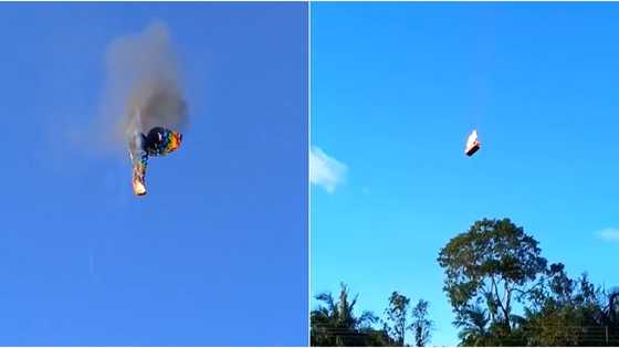 Hot-air balloon containing 21 passengers plummets in flames, at least 8 people dead