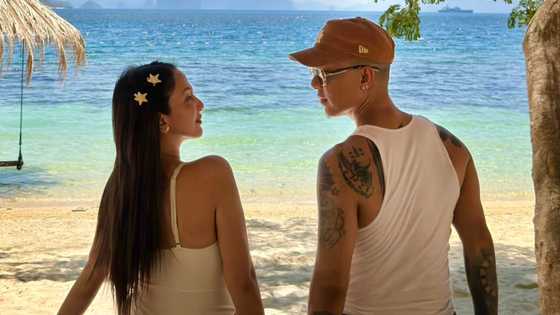 Caption ni Kris Lawrence sa larawan kasama si Katrina Halili, kinakiligan ng netizens