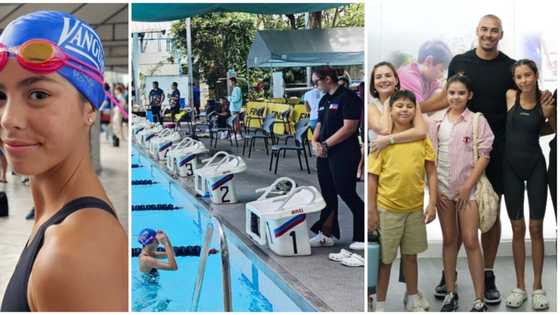 Cheska Kramer praises Kendra as she takes on swimming competition