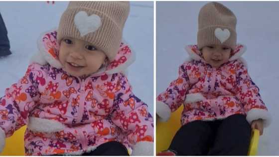 Sarina Hilario, kinagiliwan sa video ng kanyang first snow experience