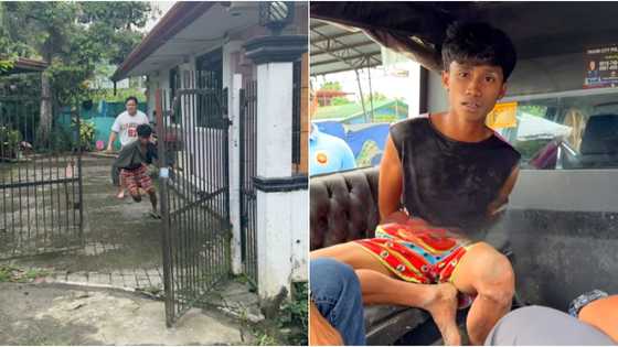 Burglar tricks kid and turns it into an accomplice in ransacking a house