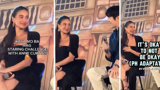 Anne Curtis, Joshua Garcia, nag "staring challenge"; aktor, unang pumikit