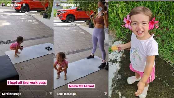 Baby Thylane Bolzico, sinamahan si mommy Solenn Heussaff mag-workout