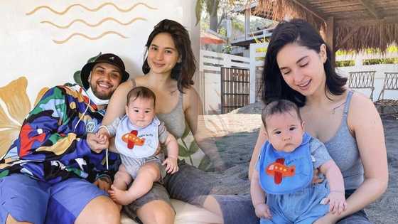 Coleen Garcia shares photos from baby Amari's first trip to the beach