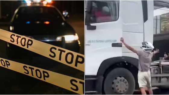 Truck allegedly sidesweeps a motorcycle, 1 woman backrider dies